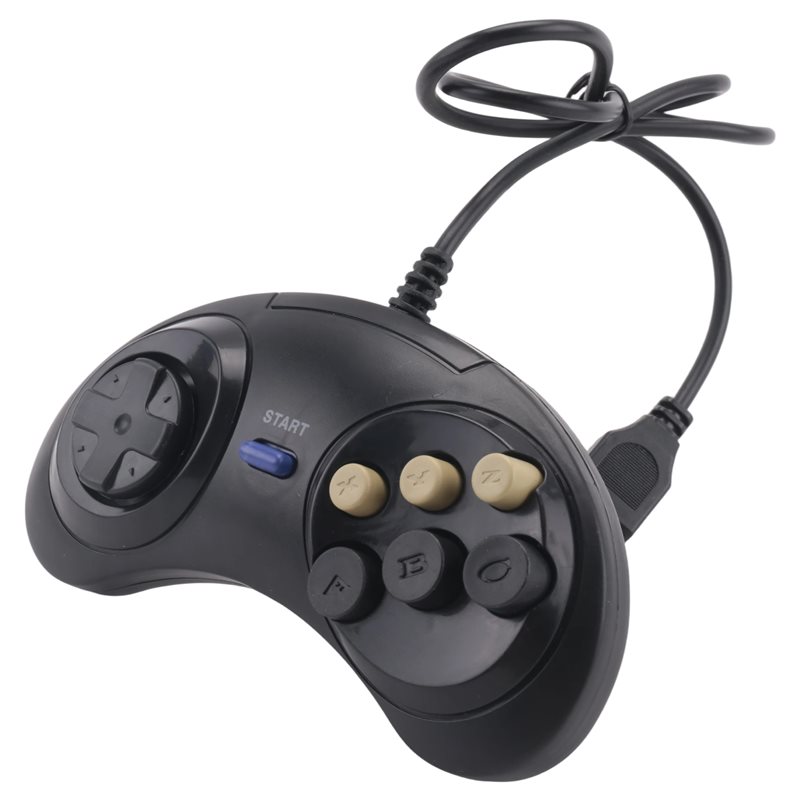 Gaming Accessories Driving - Classic Retro 6 Buttons Wired Handle