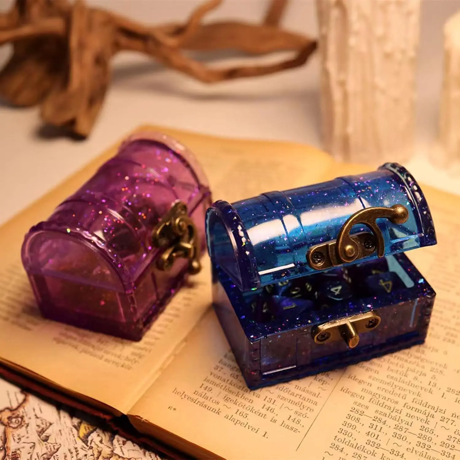 Gaming Accessories Storage - Dice Box Mold With Locking Clamp