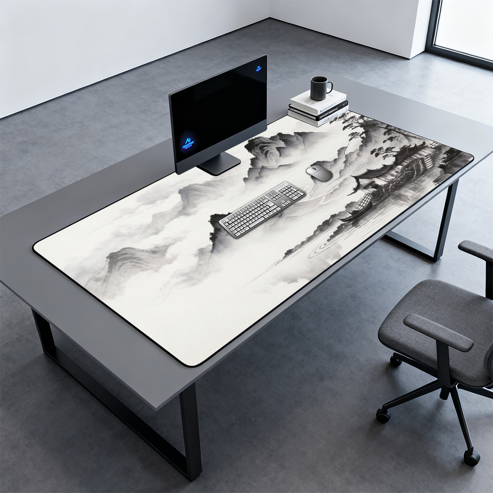 Chinese Mouse Mat Black White  - Gaming Accessories Officeworks のレビューと価格