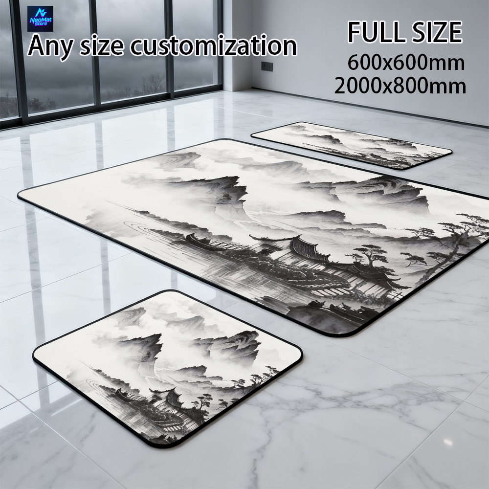 Chinese Mouse Mat Black White  - Gaming Accessories Officeworks のレビューと価格