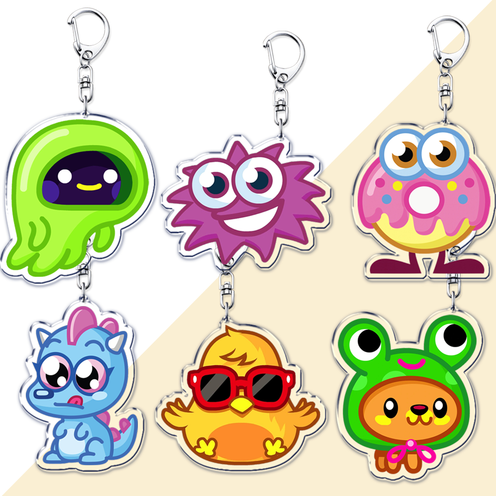 Cartoon Kids Game Keychains fo - Gaming Accessories Kids のレビューと価格