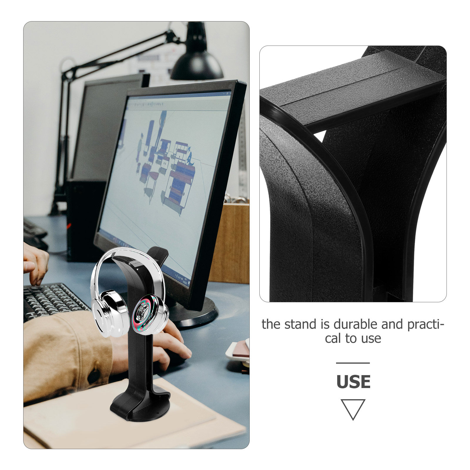 Sturdy Headphone Stand Headset - Gaming Accessories Storage のレビューと価格