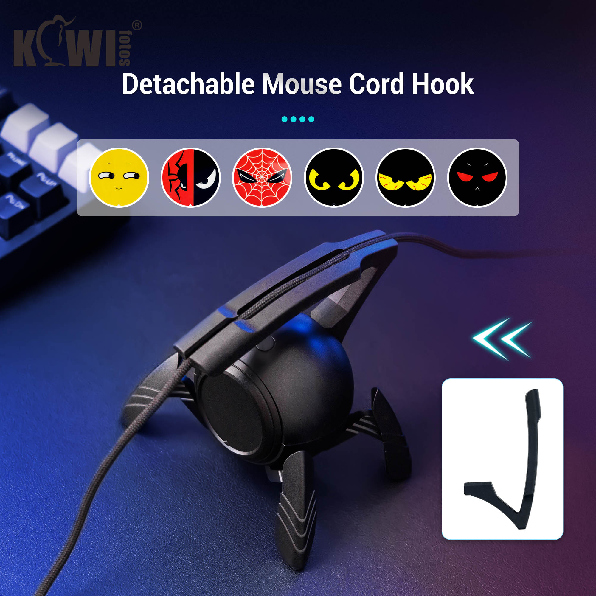 Mouse Cable Holder Gaming Mous - Mouse Bungee Spring のレビューと価格