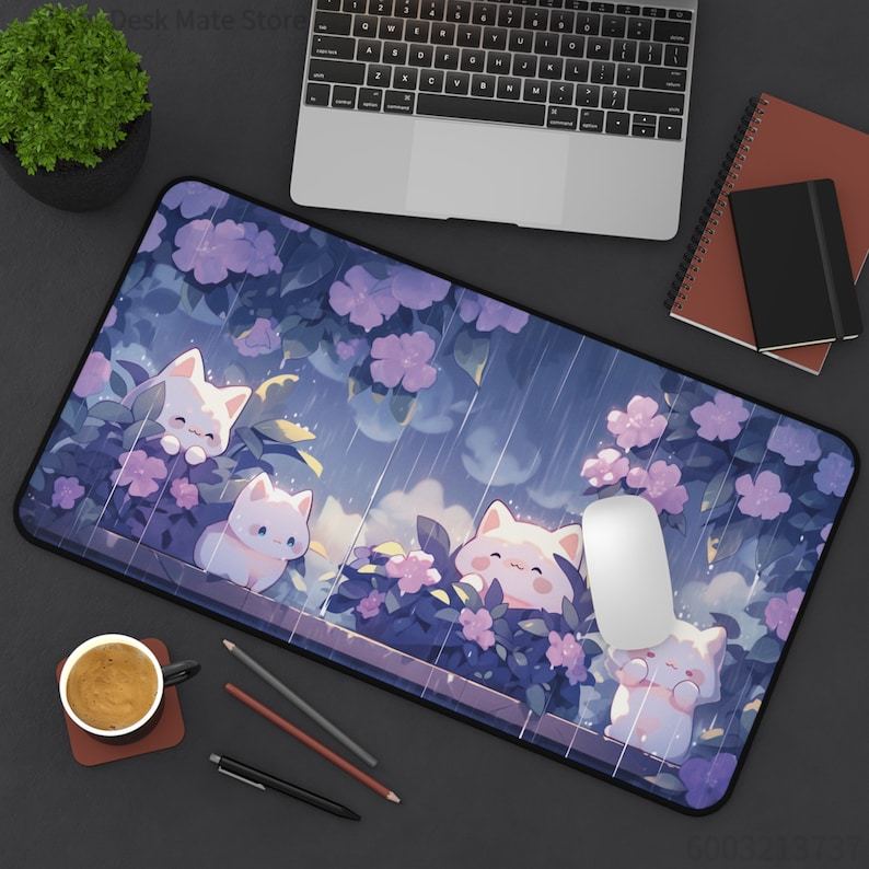 Kawaii Cats in the Rain Large  - Gaming Accessories Officeworks のレビューと価格