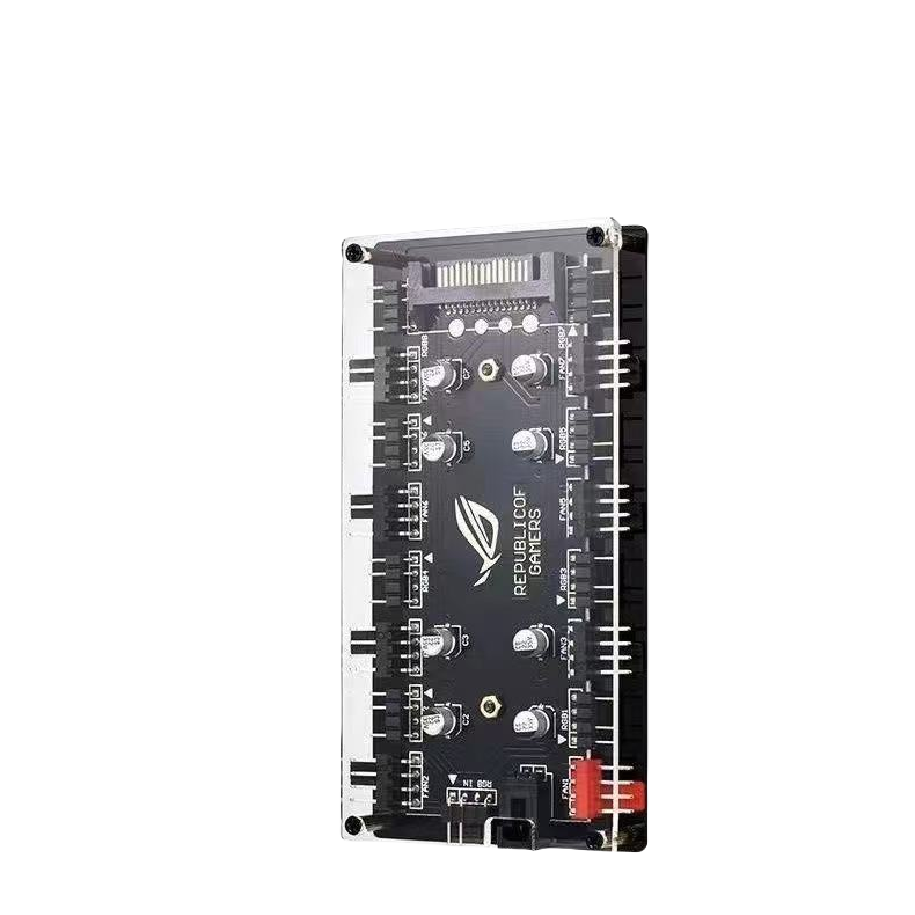 Dual 8-Port Fan Hub ARGB/PWM 2 - Rgb Hub Sync のレビューと価格