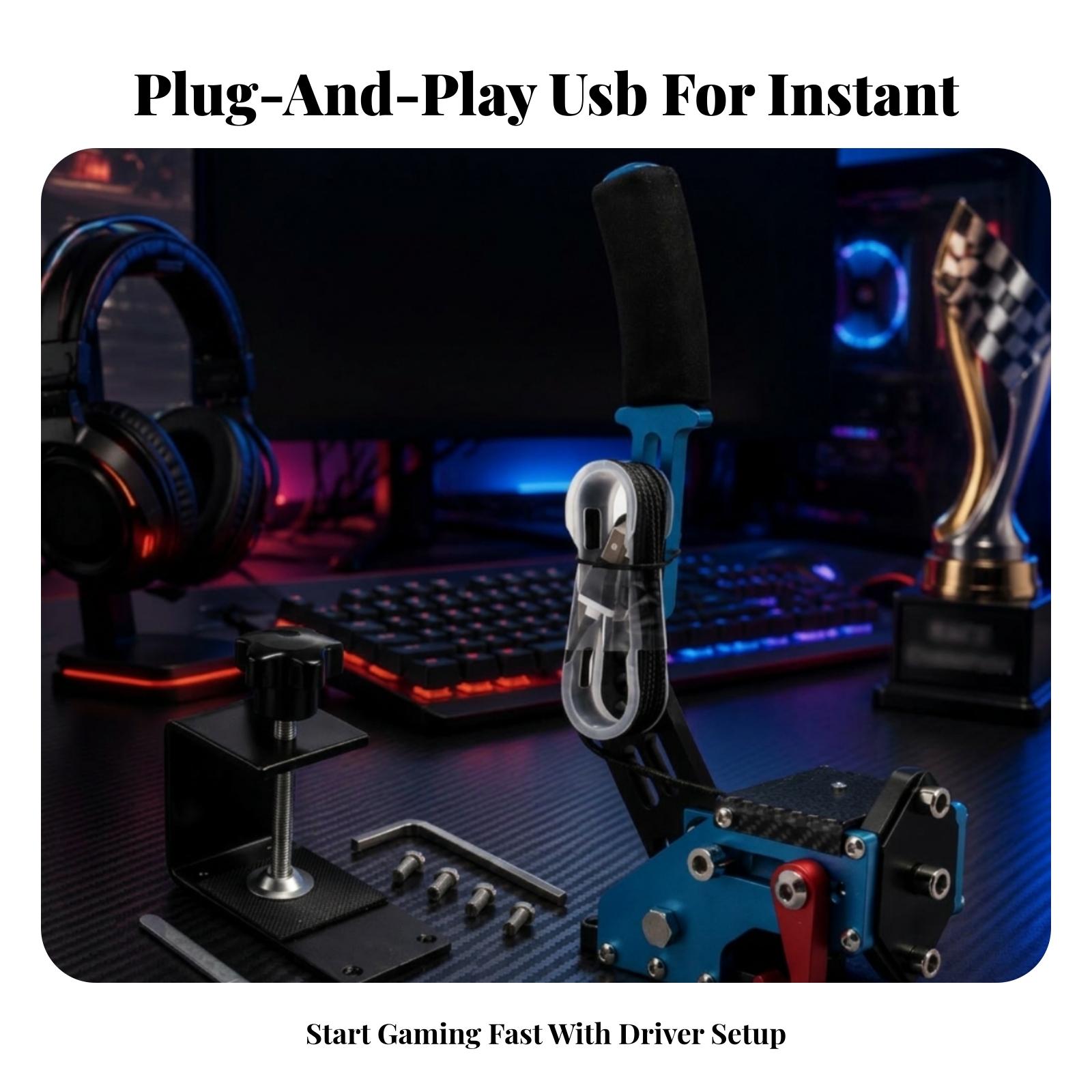 USB Gaming Handbrake Foam Grip - Gaming Accessories Driving のレビューと価格