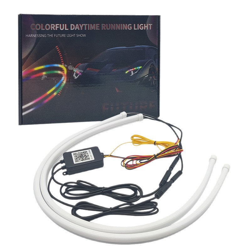 2PCS Car LED Strip Lights Flex - Rgb Hub Sync のレビューと価格