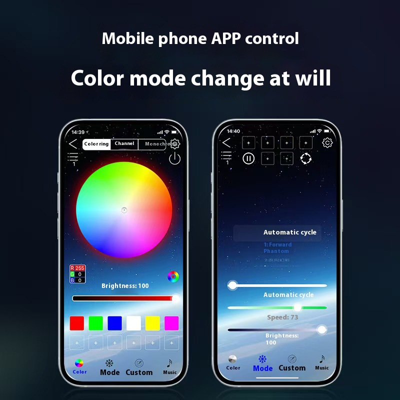 2PCS Car LED Strip Lights Flex - Rgb Hub Sync のレビューと価格
