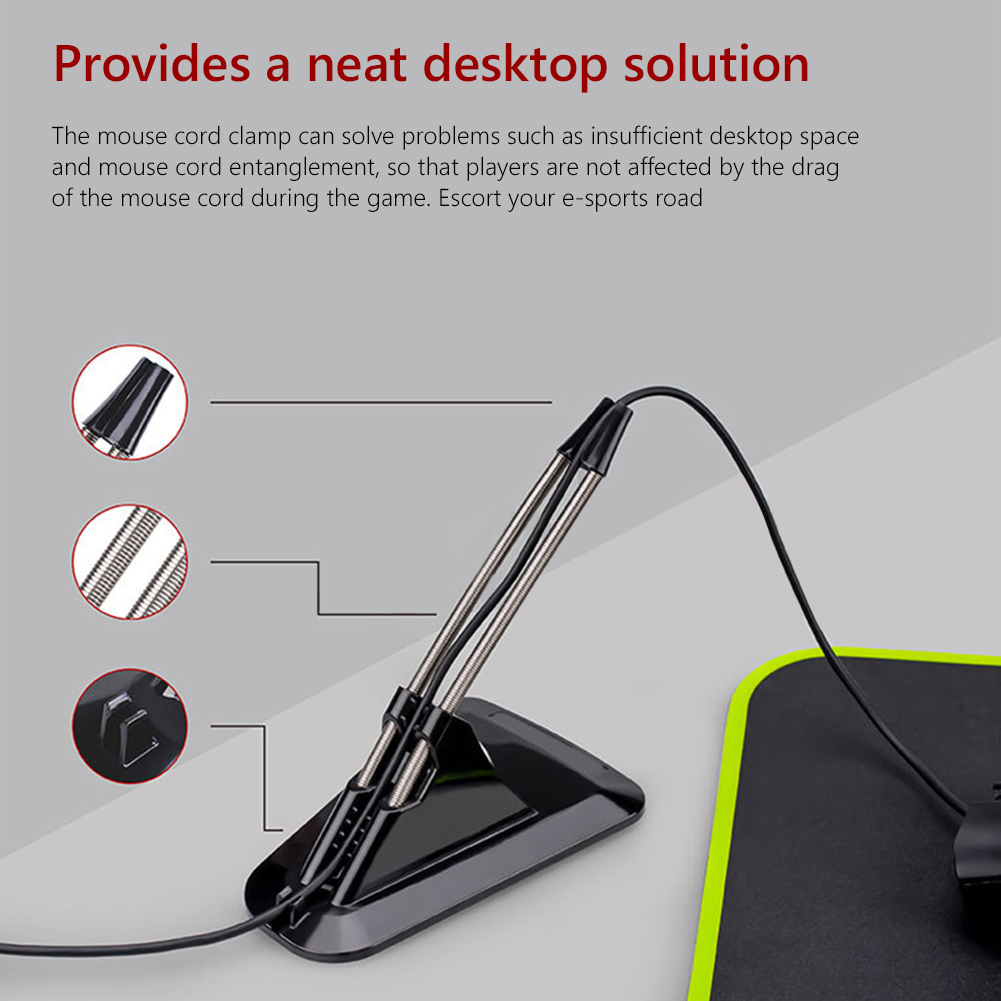 Desktop Computer Mouse Wire Ho - Mouse Bungee Spring のレビューと価格