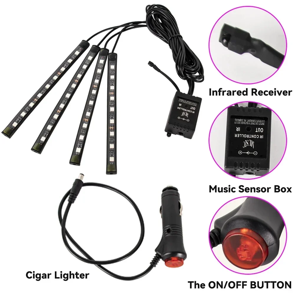 Neon LED RGB Car Underglow Bot - Rgb Hub Sync のレビューと価格