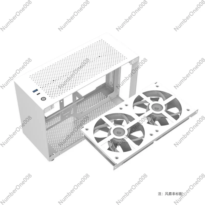 A4 ITX Aluminum Chassis White, - Case Mesh Panel のレビューと価格