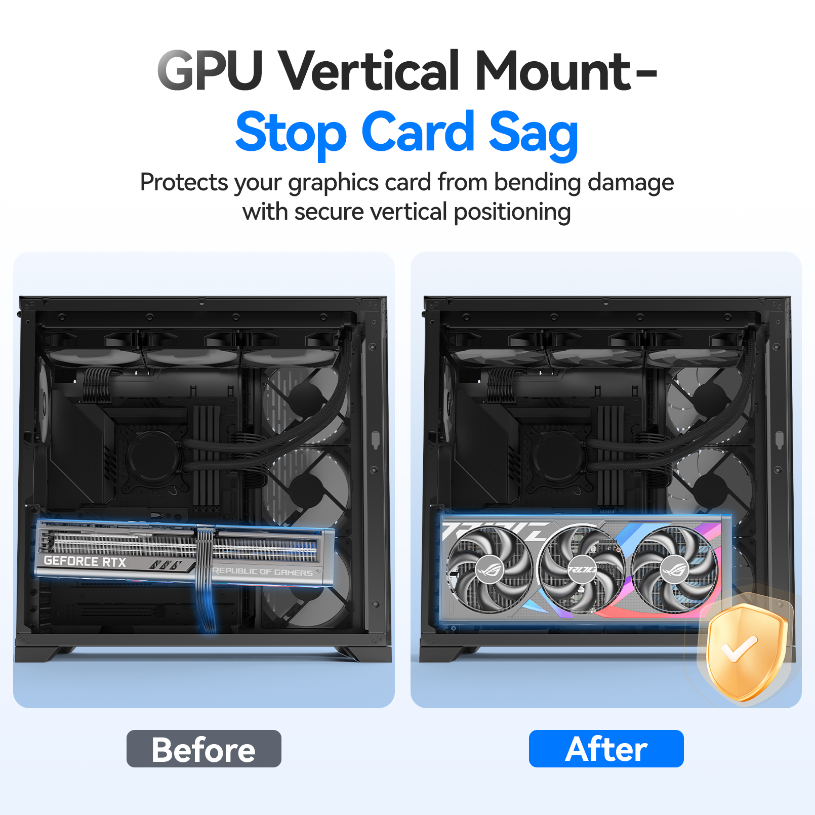JEYI Vertical Graphics Card Mo - Vertical Gpu Bracket のレビューと価格