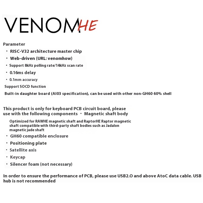 Geonworks Venom 60 HE Magnetic - Venom Gaming Accessories のレビューと価格