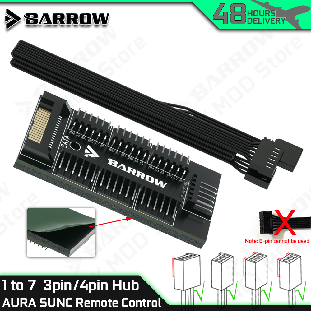 Barrow 7-Port Fan Controllers  - Rgb Hub Sync のレビューと価格