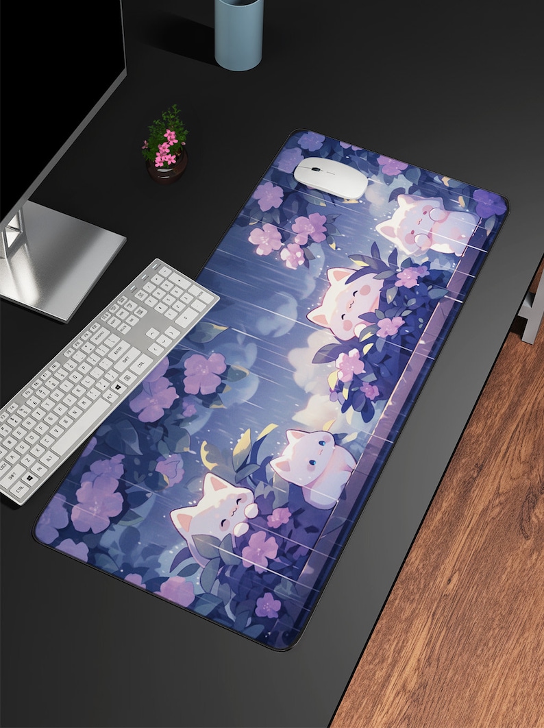 Kawaii Cats in the Rain Large  - Gaming Accessories Officeworks のレビューと価格