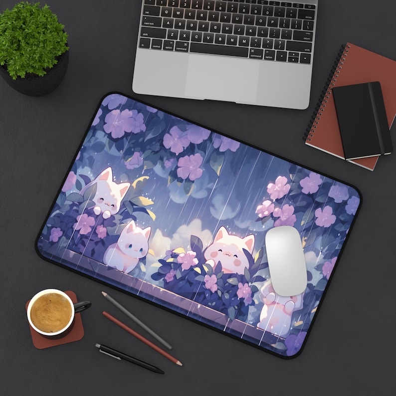 Kawaii Cats in the Rain Large  - Gaming Accessories Officeworks のレビューと価格
