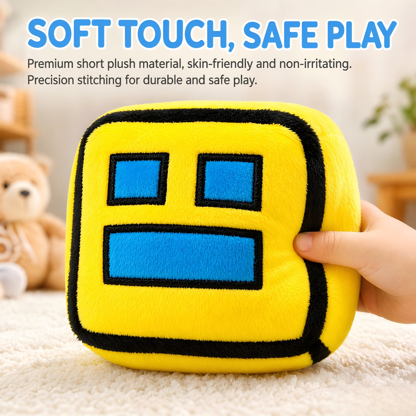 2026 Geometry Dash Cube Plush  - Gaming Accessories Toys のレビューと価格
