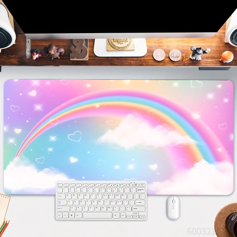 , Rainbow Gaming Mouse Pad / m - Gaming Accessories Officeworks のレビューと価格