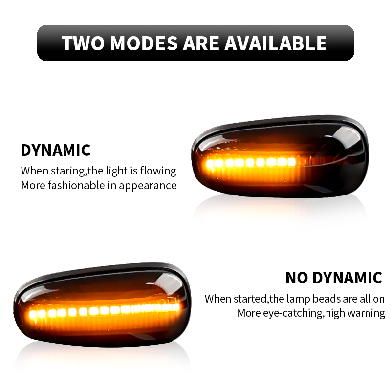 2PCS LED Dynamic Side Marker L - Gaming Accessories Storage のレビューと価格