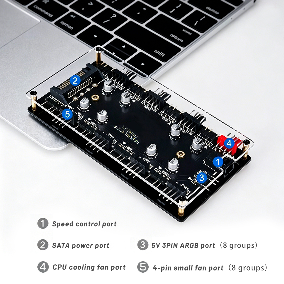 2-in-1 8-Port ARGB & PWM Fan H - Rgb Hub Sync のレビューと価格
