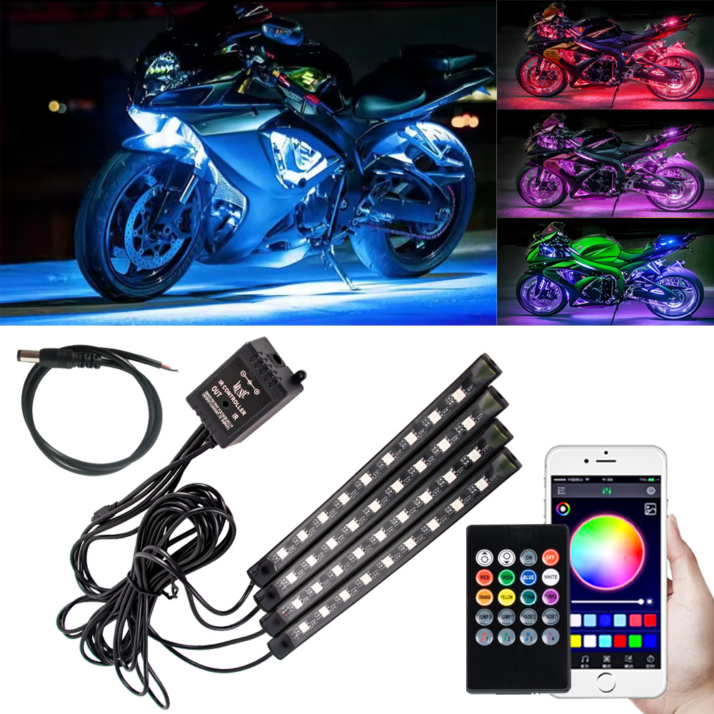 LED Motorcycle Car Atmosphere  - Rgb Hub Sync のレビューと価格