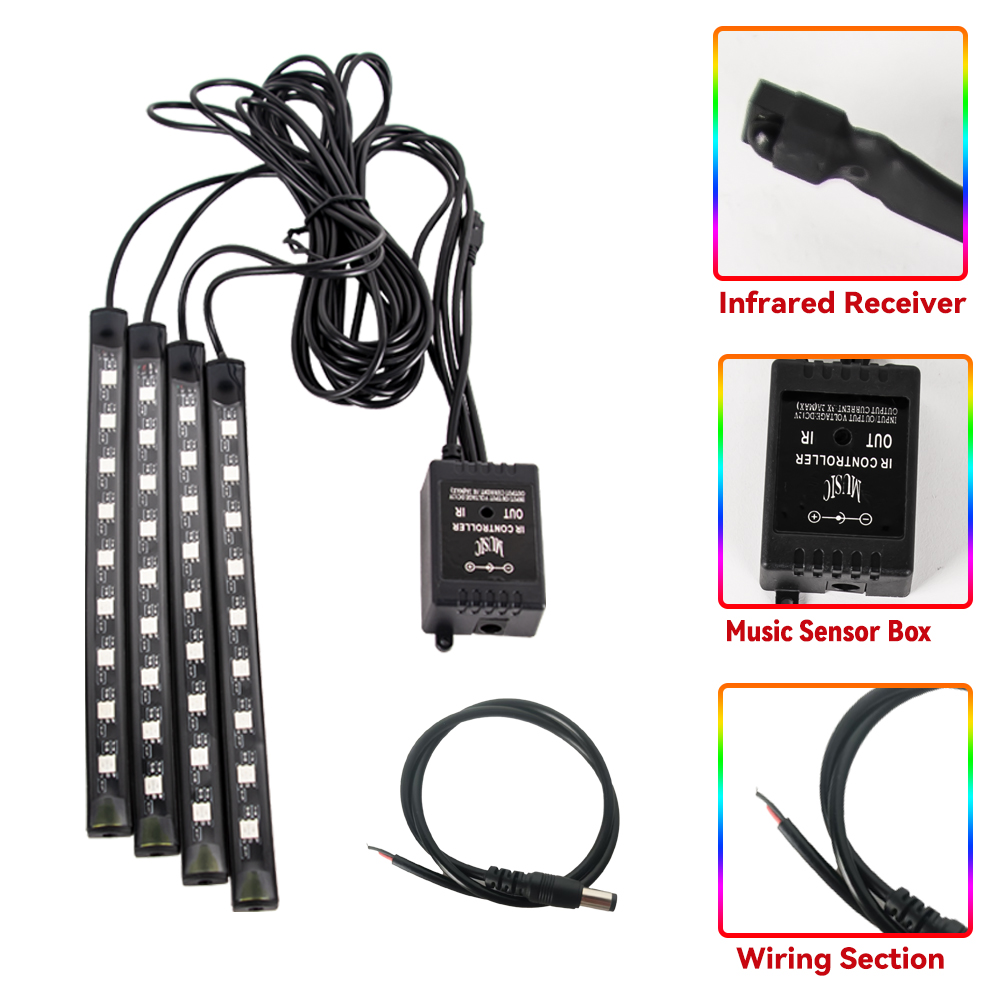 LED Motorcycle Car Atmosphere  - Rgb Hub Sync のレビューと価格