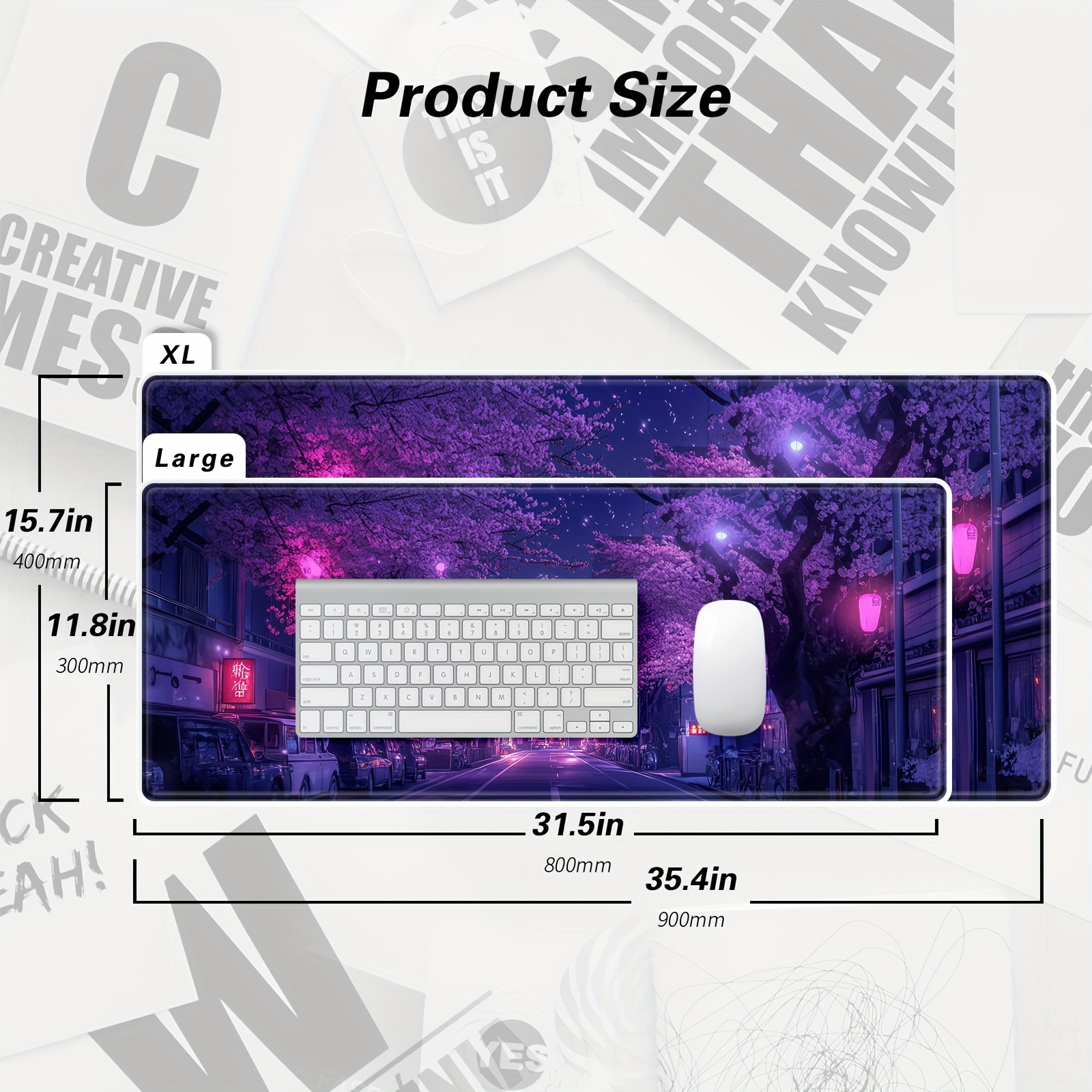 Xxl Mouse Pad Japanese Street  - Gaming Accessories Officeworks のレビューと価格