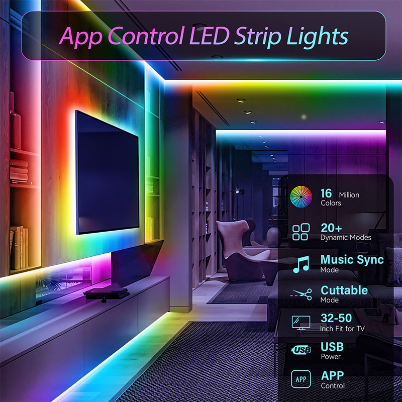 USB RGB LED Strip SMD3535 With - Rgb Hub Sync のレビューと価格