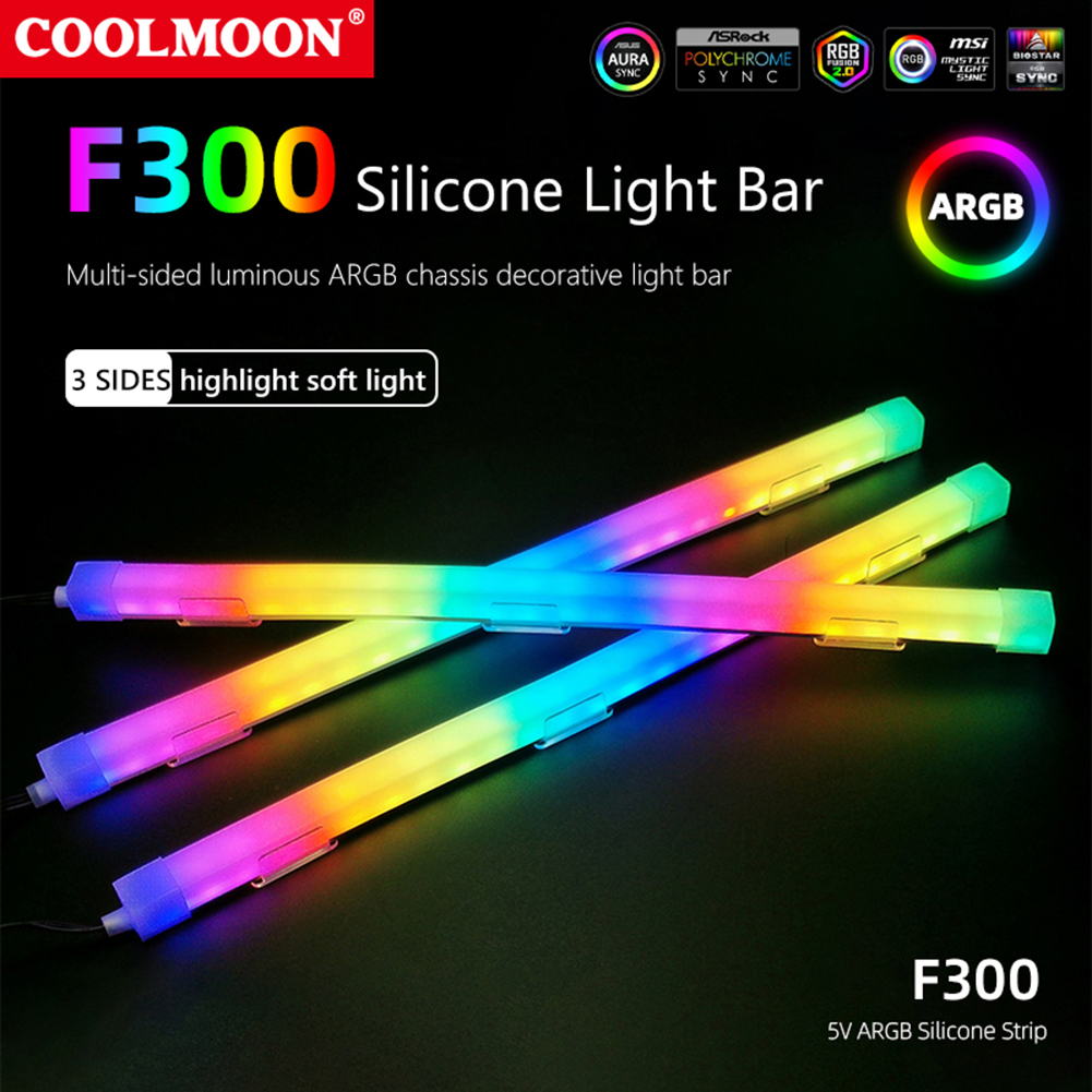 1/2PCS COOLMOON 30cm Aluminum  - Rgb Hub Sync のレビューと価格