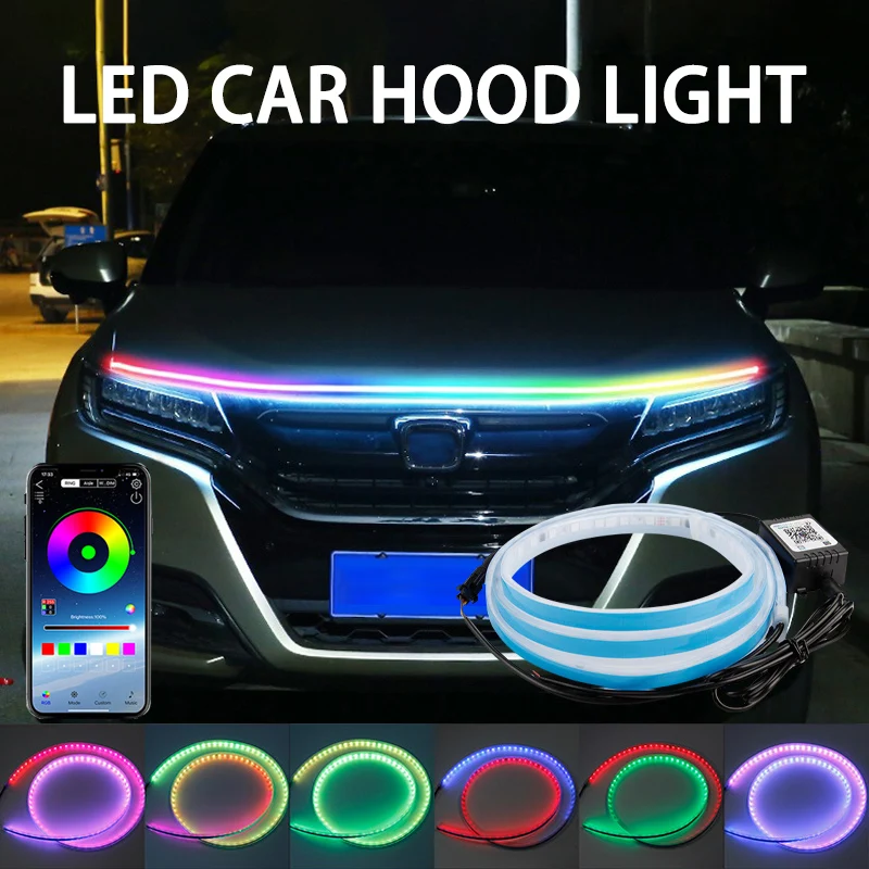 120/150/180cm Car Hood Decorat - Rgb Hub Sync のレビューと価格