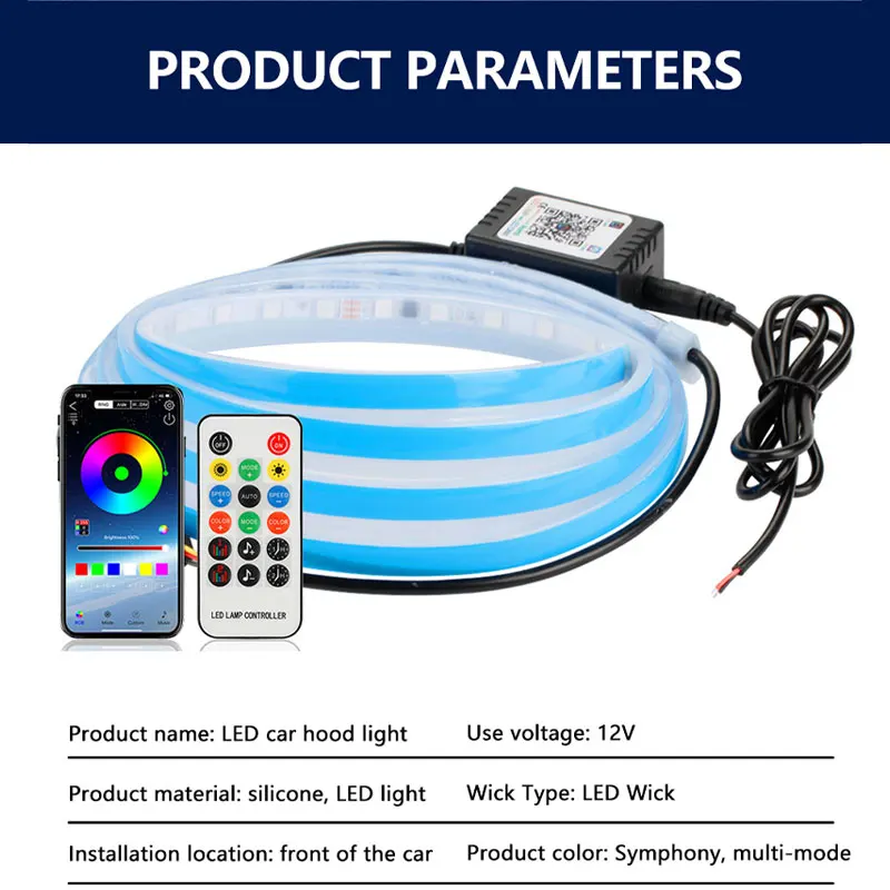 120/150/180cm Car Hood Decorat - Rgb Hub Sync のレビューと価格