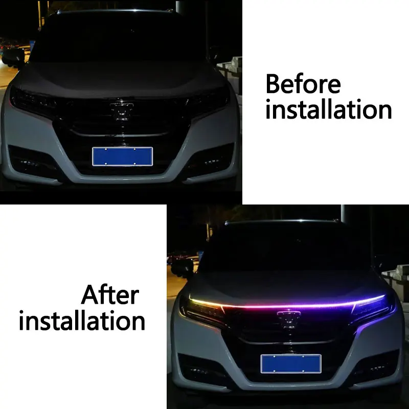 120/150/180cm Car Hood Decorat - Rgb Hub Sync のレビューと価格