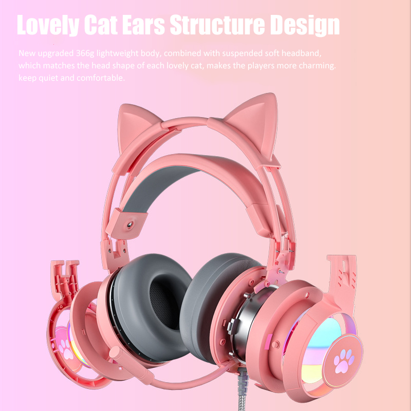 Cute Cat Ear Gaming Headphones - Gaming Accessories Kids のレビューと価格