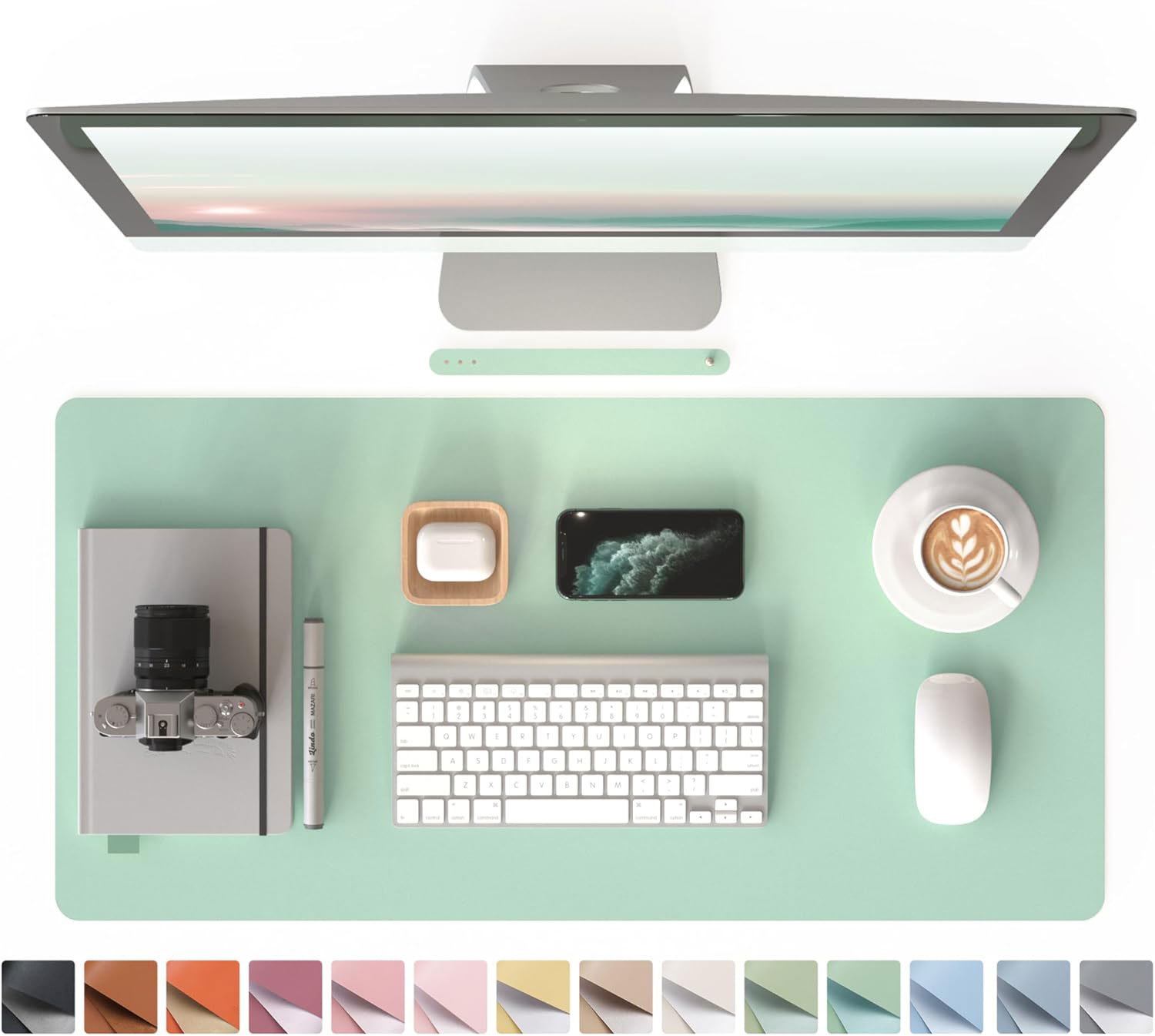 PU Mouse Pad, Faux Leather Lar - Gaming Accessories Officeworks のレビューと価格