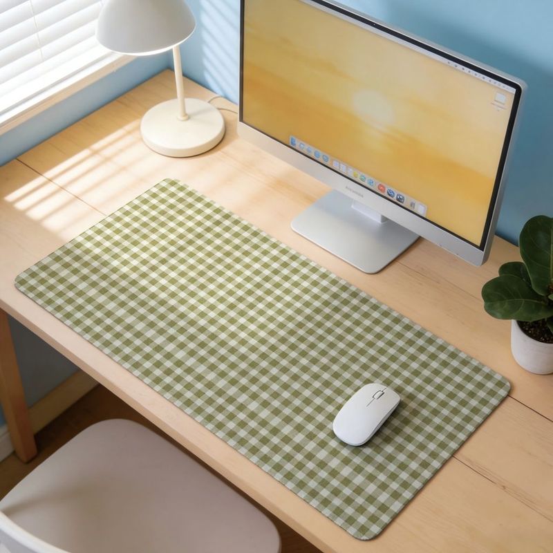 Olive Green Check Design Mouse - Gaming Accessories Officeworks のレビューと価格
