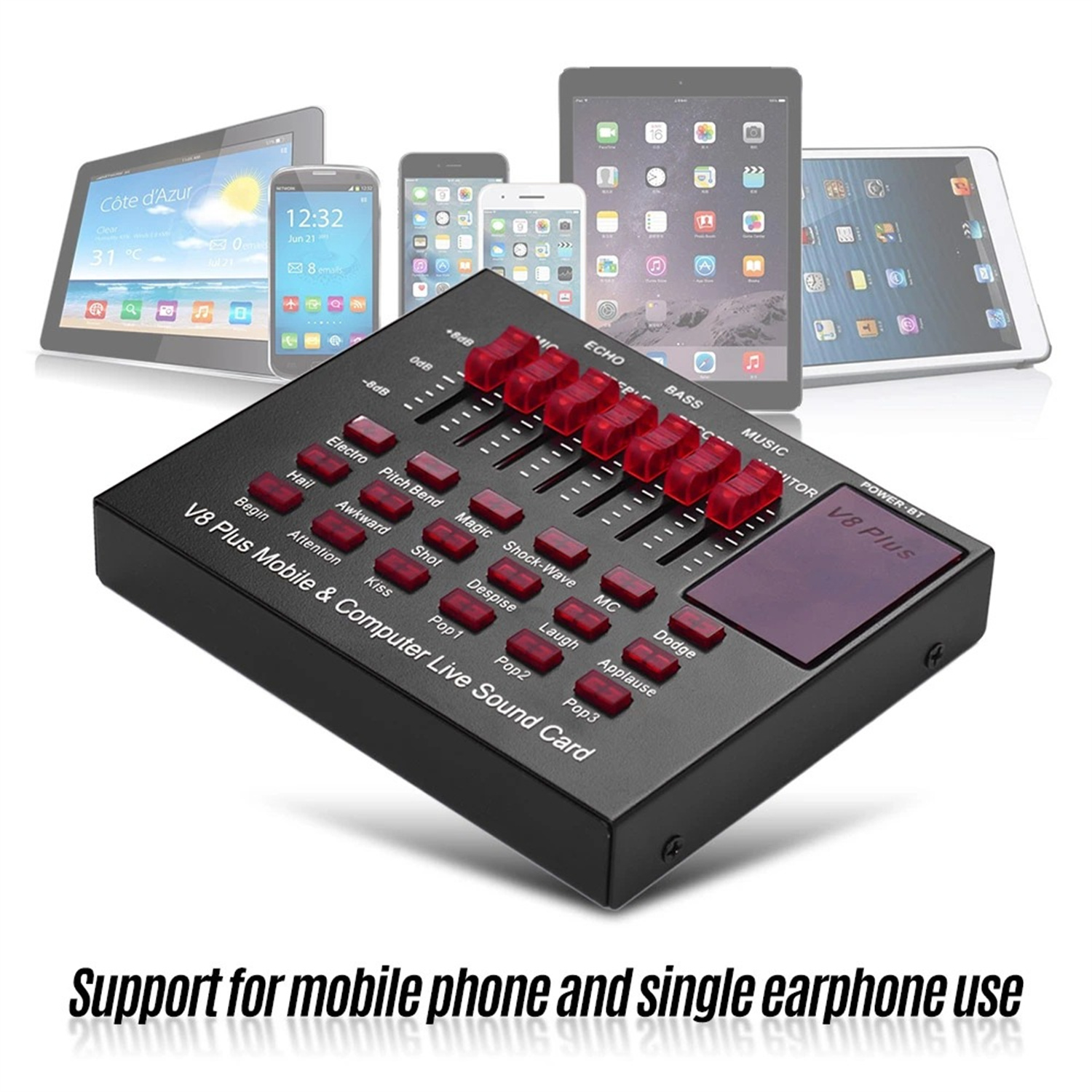 V8+ Sound Card Live Drive Free - Gaming Accessories Driving のレビューと価格