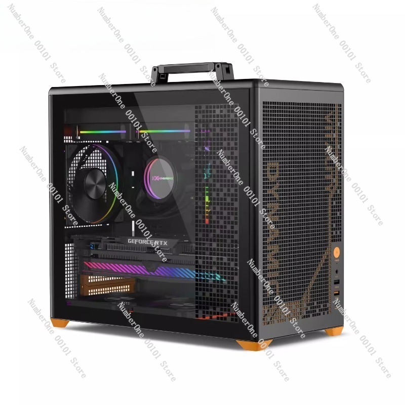 Portable MATX Computer Case wi - Case Mesh Panel のレビューと価格