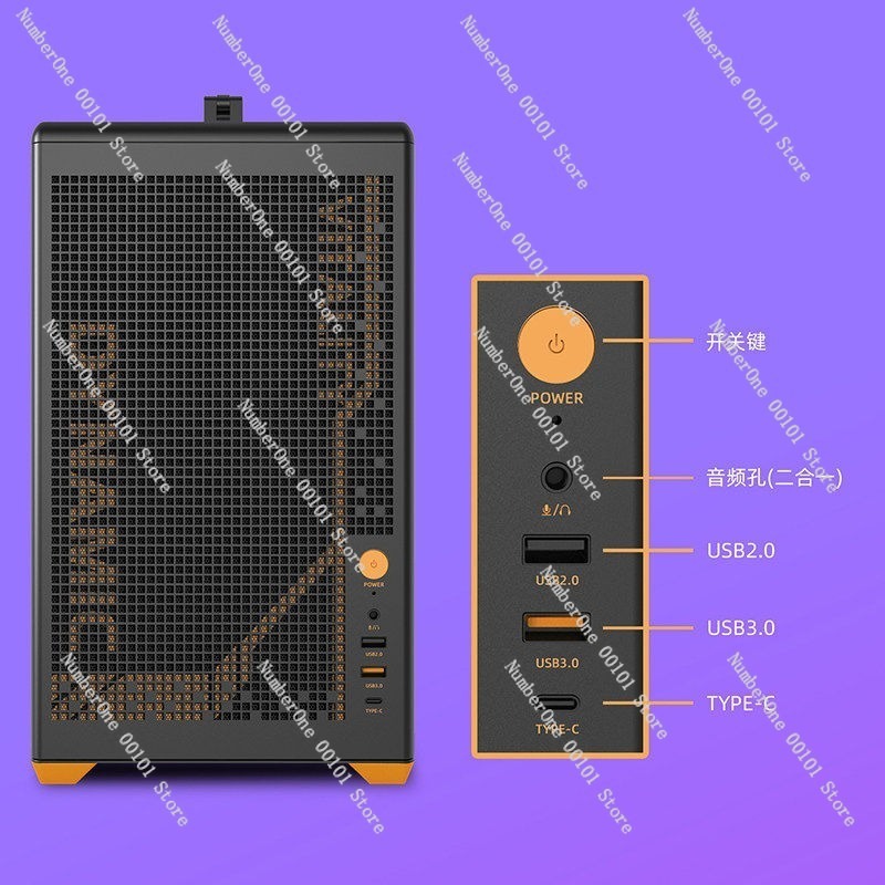 Portable MATX Computer Case wi - Case Mesh Panel のレビューと価格
