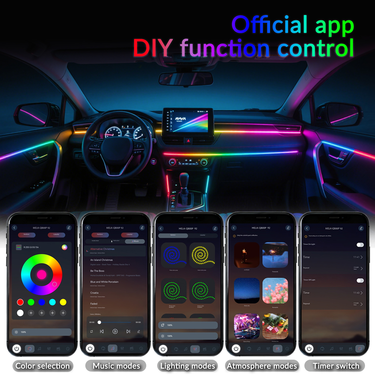 Symphony Car Ambient Lights Ki - Rgb Hub Sync のレビューと価格