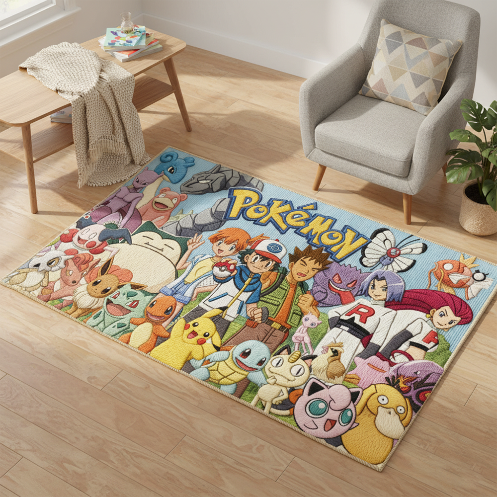 Pokemon Anime Rug: Gotta Catch - Gaming Accessories Kids のレビューと価格