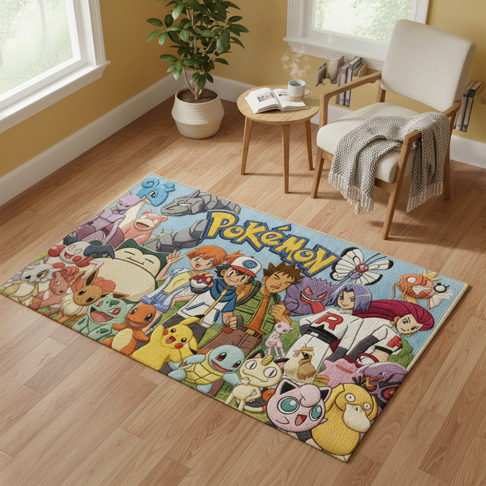 Pokemon Anime Rug: Gotta Catch - Gaming Accessories Kids のレビューと価格