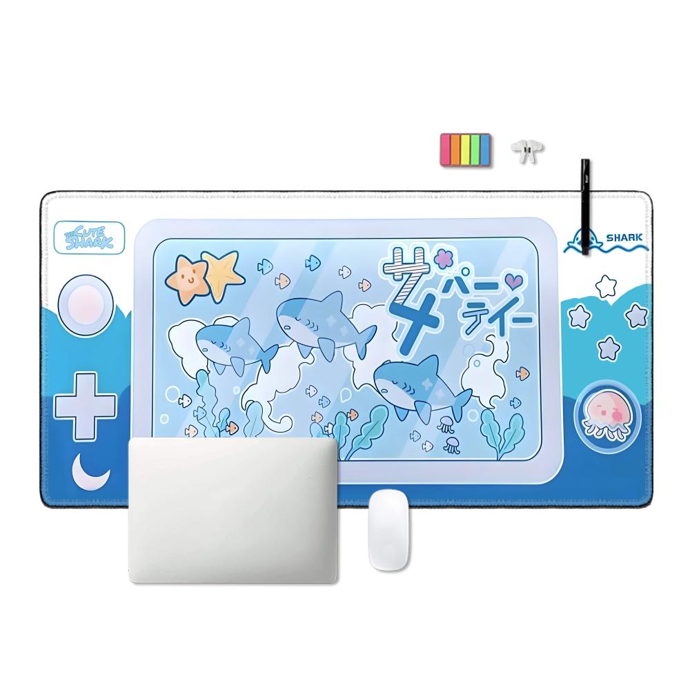 Cute Shark Party Mouse Pad Lar - Gaming Accessories Officeworks のレビューと価格