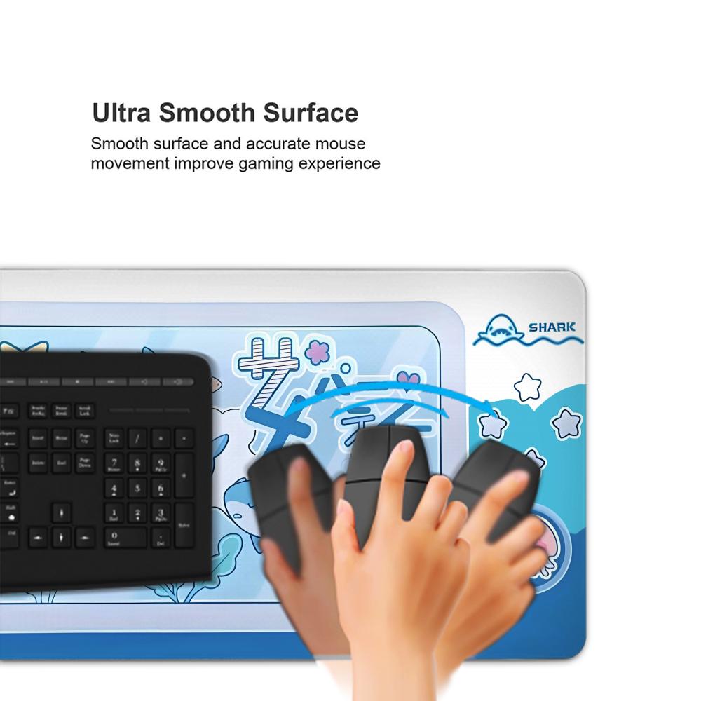 Cute Shark Party Mouse Pad Lar - Gaming Accessories Officeworks のレビューと価格