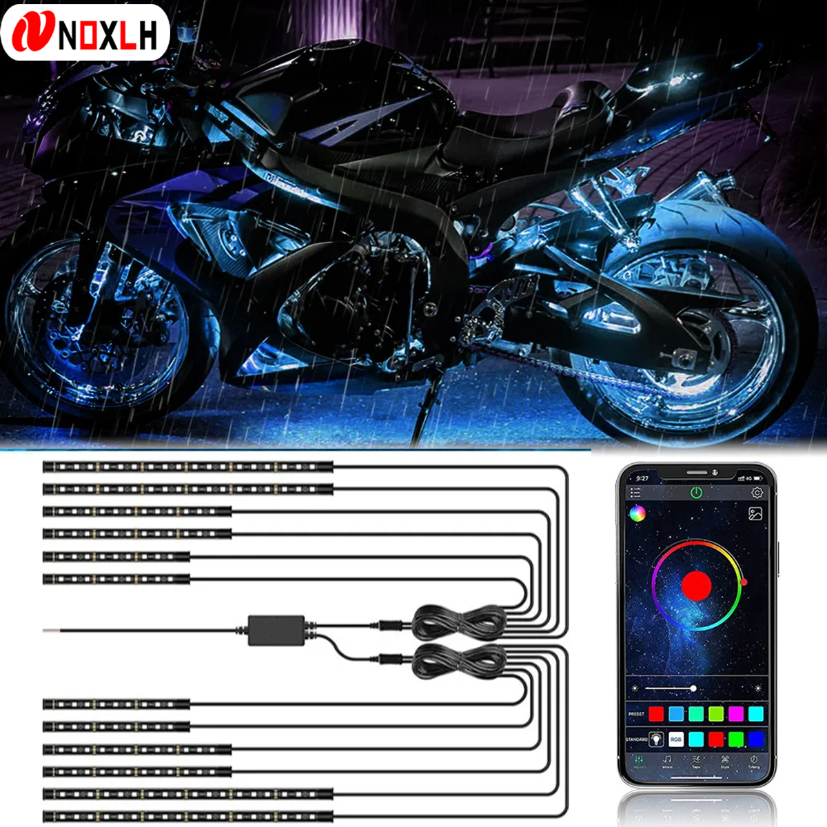 LED Motorcycle Decorative Ambi - Rgb Hub Sync のレビューと価格